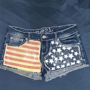 USA jean shorts